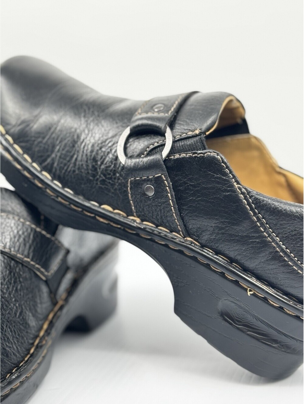 Cabela’s Leather Comfort Clog Ankle Boots – Sandbills Made – Women’s 8